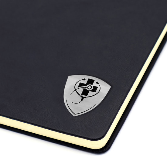 Шильд-наклейка медицина, серебро