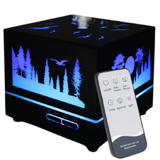 Светодиодный увлажнитель Wisdom с подсветкой гравировки