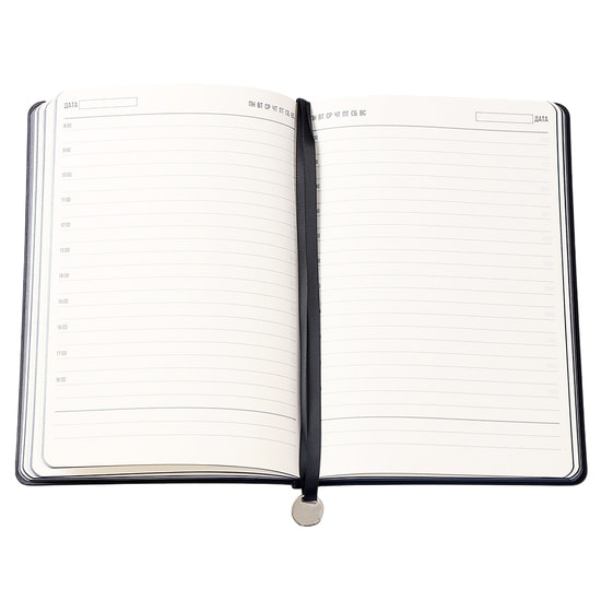 Ежедневник A5 недатированный Impero в мягком переплёте, черный