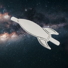 Шильд металлический - ракета