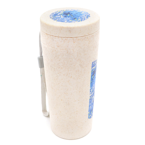 Термостакан с двойной стенкой Tender из пшеничного волокна, бежевый
