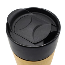 Кружка керамическая с деревянной манжетой Nexus