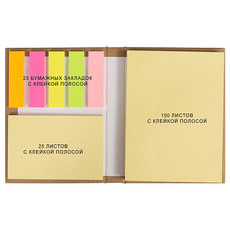 Набор цветных бумажных стикеров Stick and Smile в твердом переплете