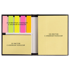 Набор цветных бумажных стикеров Stick and Smile в твердом переплете