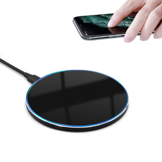 Беспроводное зарядное устройство Gravy с подсветкой и гравировкой 15W Беспроводное зарядное устройство Gravy с подсветкой и гравировкой 15W