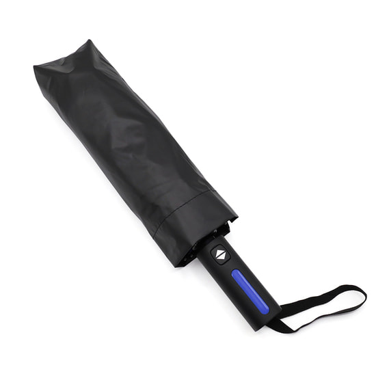 Автоматический противоштормовой складной зонт Sherp, синий