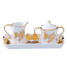 Набор Мелисса молочник и сахарница на блюдце