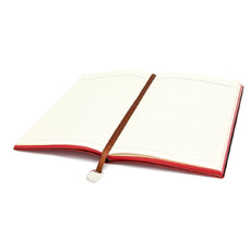 Блокнот A5 Shell в мягком переплёте c металлической биркой