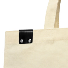 Сумка для покупок IVORY 325 г/м² с PU нашивкой