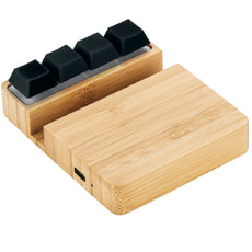 Беспроводное зарядное устройство ClickPad (10W) в виде подставки для телефона,с клавишами антистресс