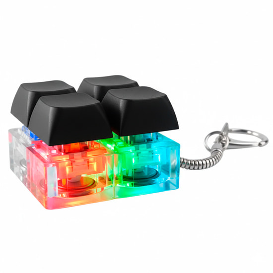 Брелок Press Anti Stress с LED подсветкой, черный