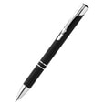 Ручка металлическая Molly софт-тач, черная-S