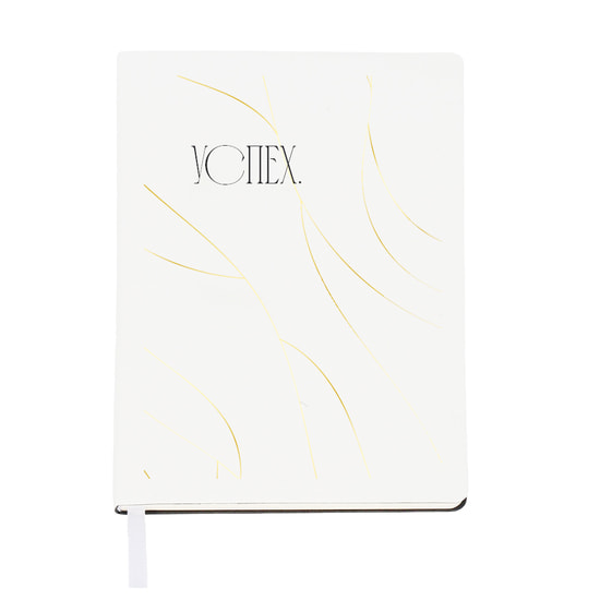 Ежедневник A5 недатированный Simflex в мягком переплёте, белый