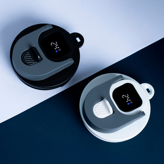 Термокружка Aura с дисплеем, чёрная