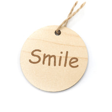 Бирка из ламинированного ХДФ на верёвке