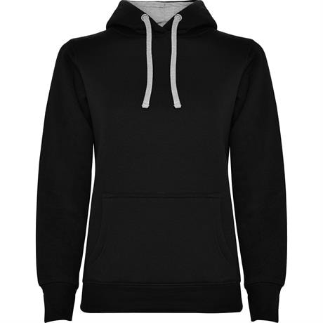 Толстовка URBAN WOMAN женская, ЧЕРНЫЙ/ПЁСТРЫЙ СЕРЫЙ S