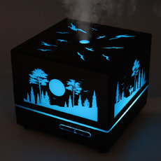 Светодиодный увлажнитель Wisdom с подсветкой гравировки