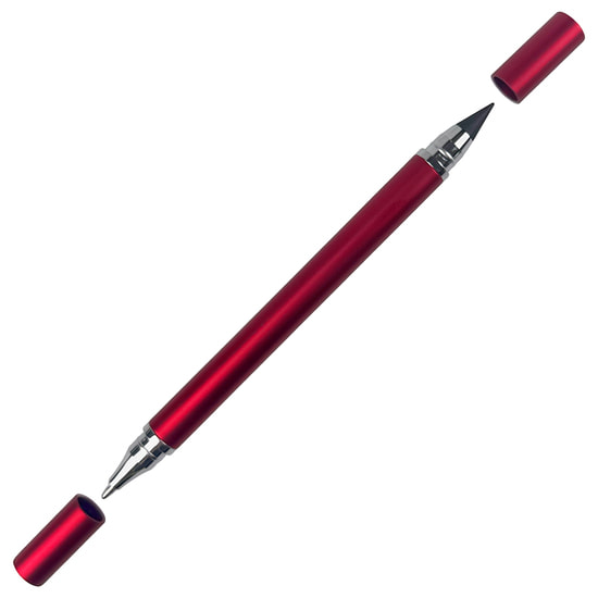 Ручка шариковая и вечный карандаш Nivalis, красный