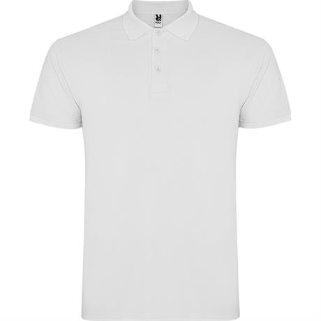 Футболка поло STAR мужская, БЕЛЫЙ S