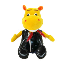 Мягкая игрушка Бегемот Байкер - новогодний подарок  Мягкая игрушка Бегемот Байкер - новогодний подарок