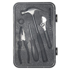 Набор инструментов Tools Baltimore черный 6 в 1 в пластиковом футляре