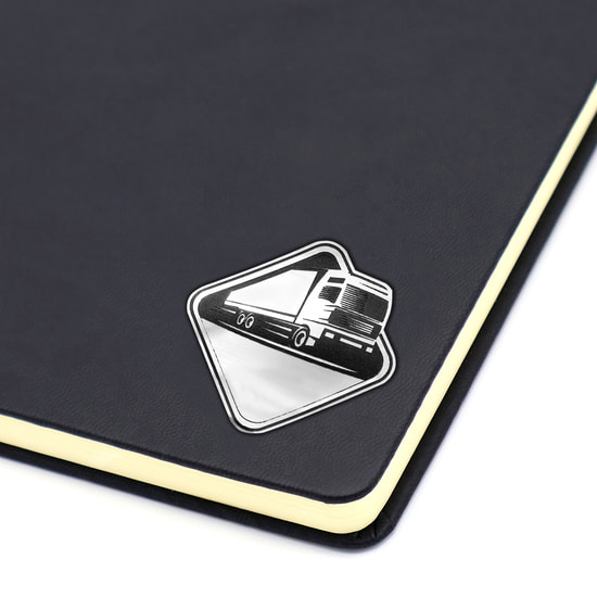 Шильд-наклейка фура, серебро