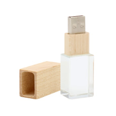 Флешка Кристал Bamboo 16 Гб в футляре