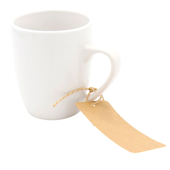 Бирка картонная на верёвке, крафт