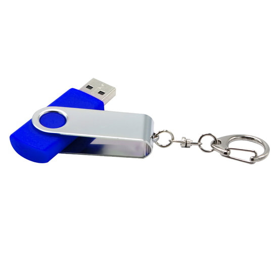 Флешка Twist 32 Гб в футляре, синий