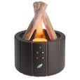 Светодиодный USB увлажнитель-аромадиффузор Bonfire с пультом Д/У, чёрный