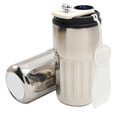 Термокружка Ashly To Go, серебристая/белая