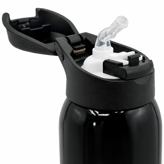 Термобутылка Trekker, чёрная