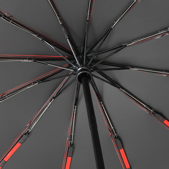 Кастомизированный автоматический складной зонт Altor, красный/чёрный