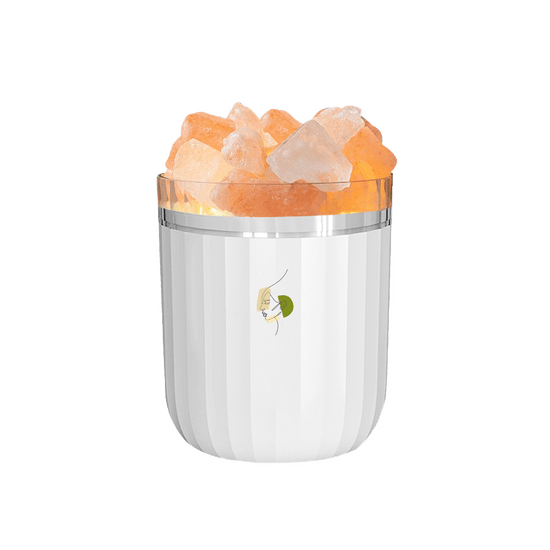 Светодиодный арома-увлажнитель с кристаллами соли Crystal Fog, белый