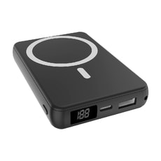 Магнитный внешний аккумулятор Quantum с беспроводной зарядкой (15W), 10000 Mah