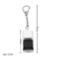 Брелок KeyDuo с LED подсветкой, чёрно-белый