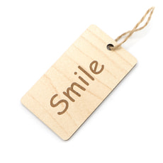 Бирка из ламинированного ХДФ на верёвке