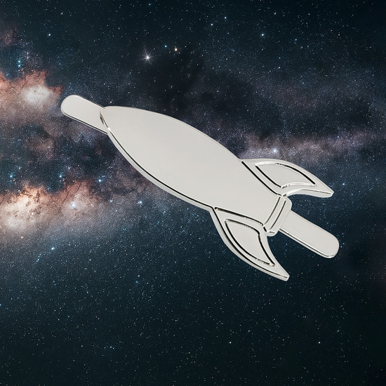 Шильд металлический - ракета