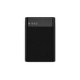 Внешний аккумулятор в металлическом корпусе Apria, 10000 mAh, черный