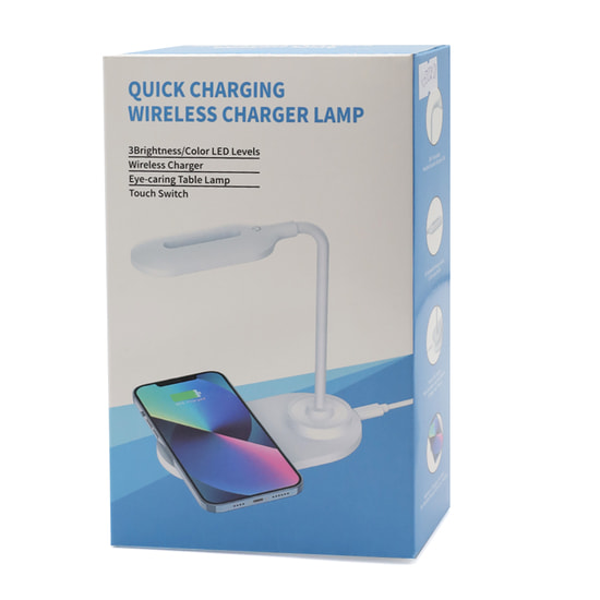 Настольная лампа с беспроводной зарядкой Duos