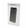 Внешний аккумулятор Groovy 10000 Mah с быстрой зарядкой, черный