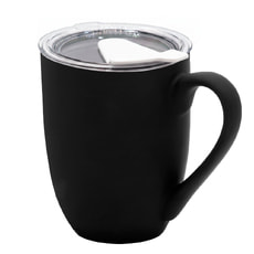 Кружка с крышкой Velvet Duo, софт-тач