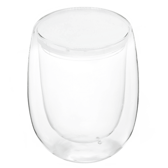 Стакан стеклянный Mango с двойными стенками, белый