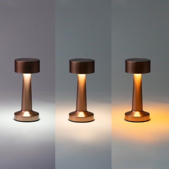 Настольная лампа REIKI cо встроенной батареей HF-8, розовое золото