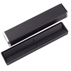 Ручка Senator в коробке Cradle чёрной с серебристым