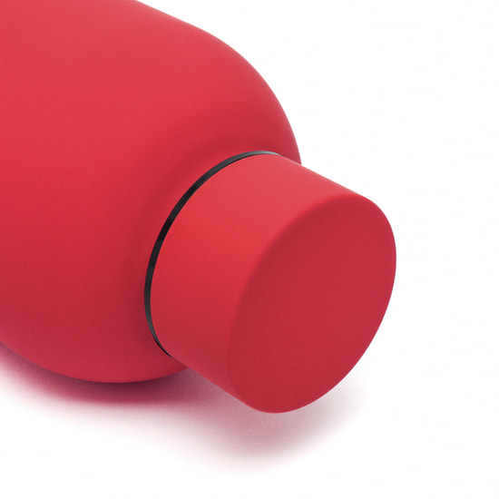 Термобутылка Perfecto софт-тач, красный