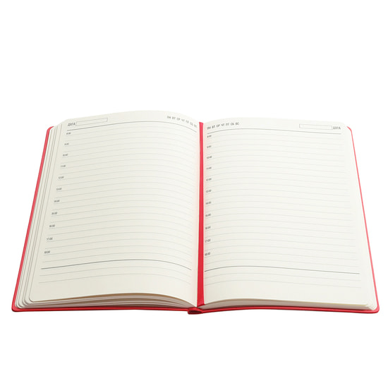 Ежедневник A5 недатированный Franco в мягком переплёте, красный