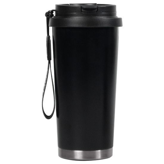 Термокружка Cosmostar, чёрный/ серебро