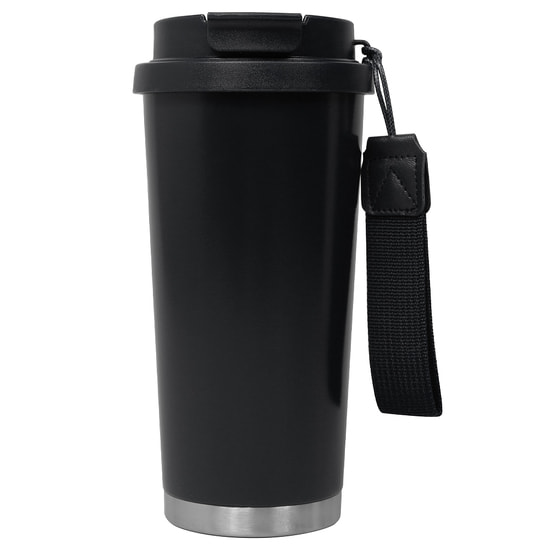 Термокружка Cosmostar, чёрный/ серебро