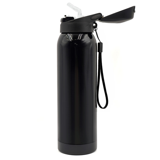 Термобутылка Trekker, чёрная